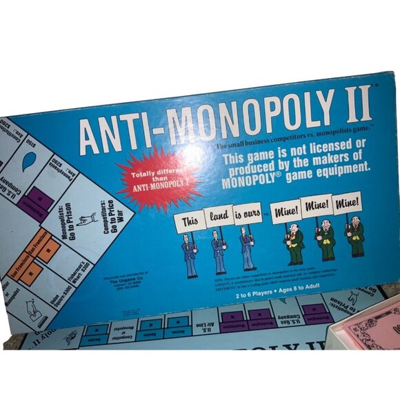 Anti-Monopoly II  Board Game 1985 edition The Ungame Co. - Picture 4 of 10